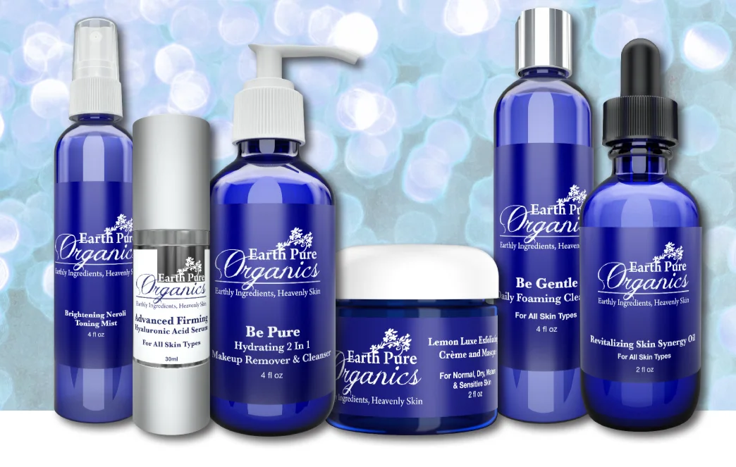 Earth Pure Organics botanical skin care collection